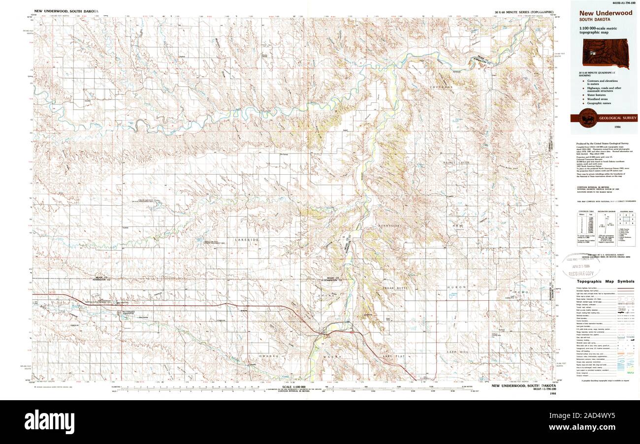 New underwood map Cut Out Stock Images & Pictures Alamy