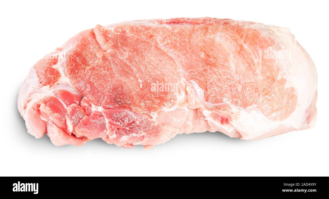 Raw Pork Fillet Rotated Stock Photo Alamy