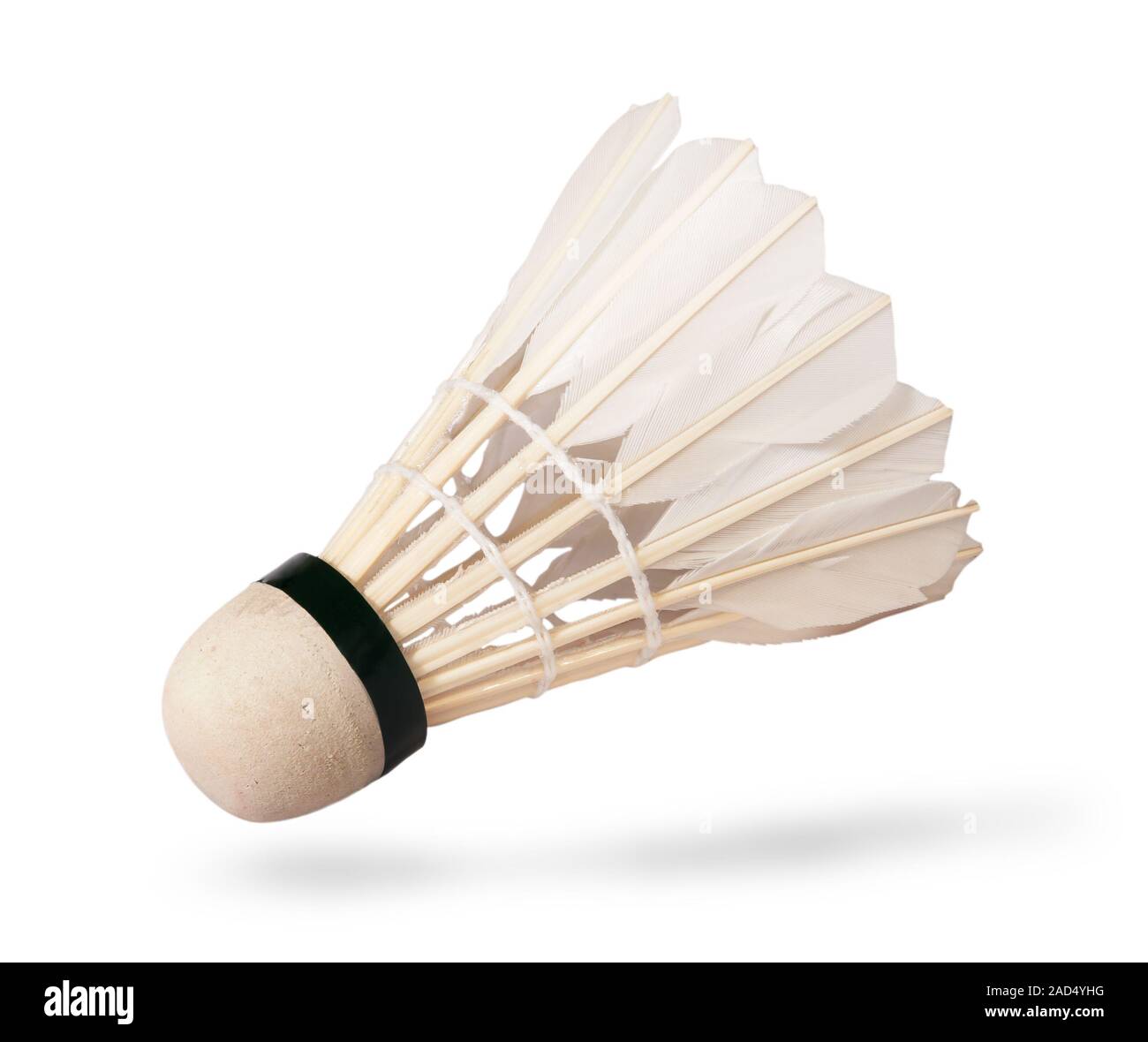 Flying feather shuttlecocks Stock Photo Alamy