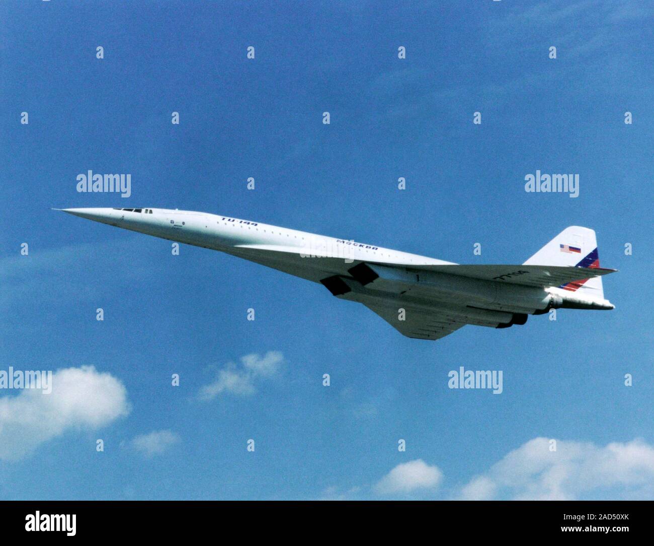 Tu-144 supersonic laboratory, 1998. The Tupolev Tu-144 was the world's ...