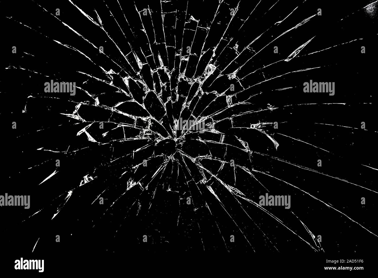 Broken Glass, Shattered Glass isolated on black as Background or Texture  Stock Photo - Alamy