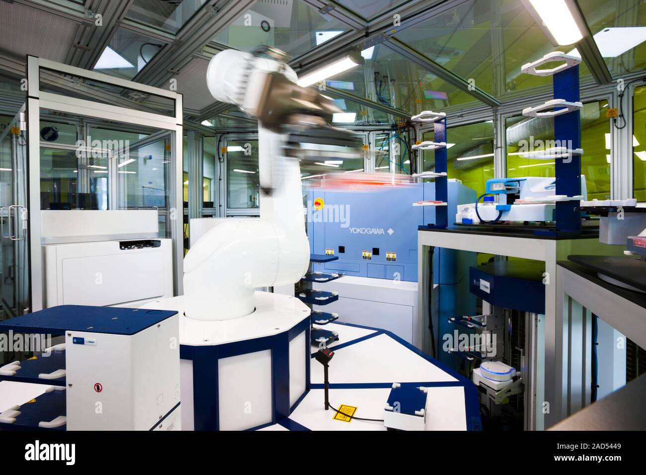 Phenotypic screening laboratory robot. Modular automated system being