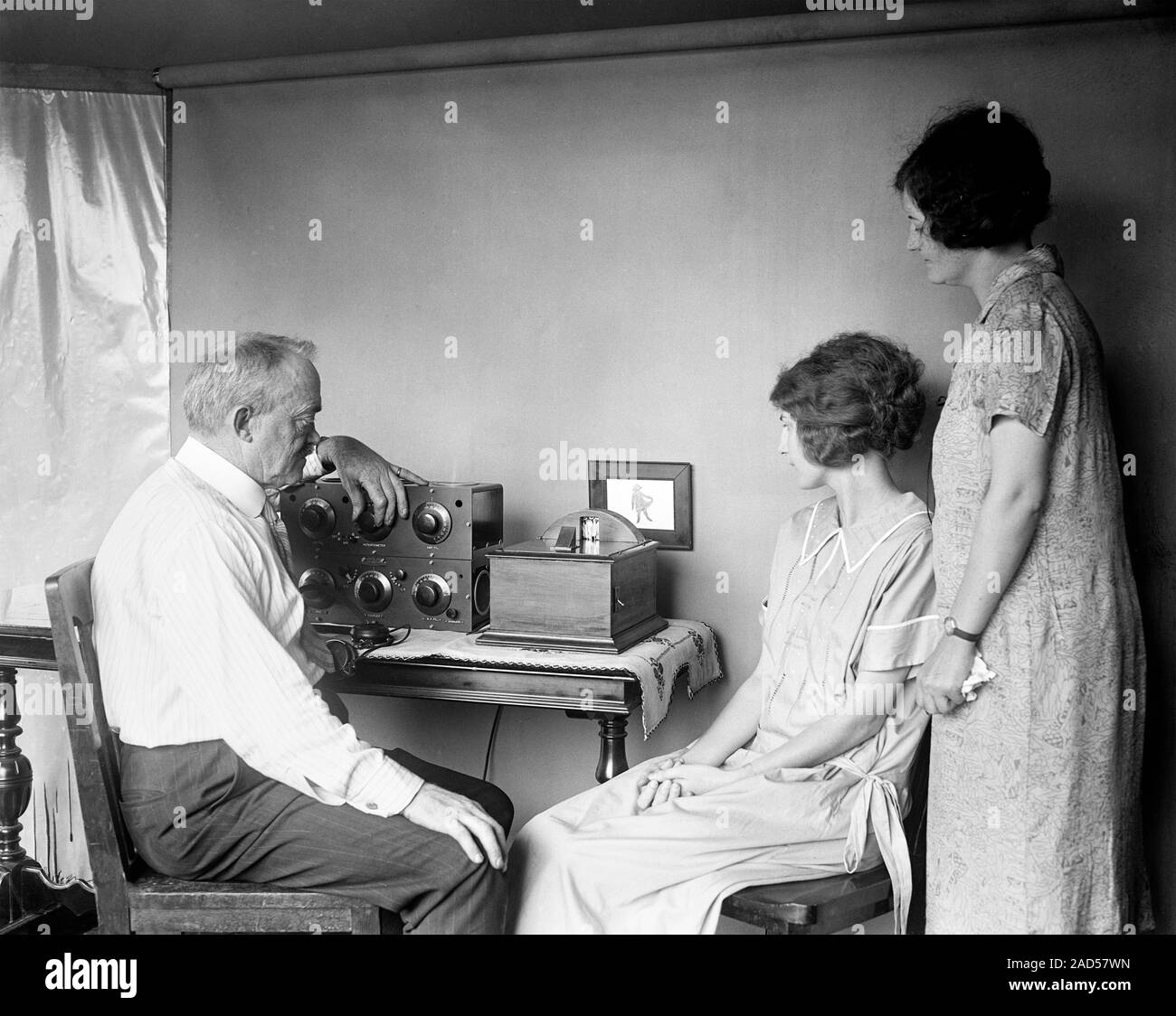 Early Television Technology, 1920s. US Inventor And Cinema Pioneer ...