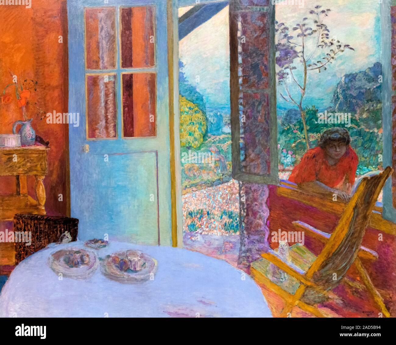 Dining Room in the Country by Pierre Bonnard (1867-1947), oil on canvas, 1913 Stock Photo