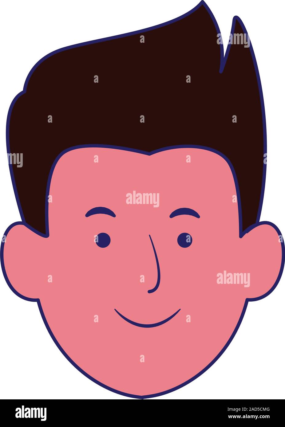man face smiling icon, flat design Stock Vector Image & Art - Alamy