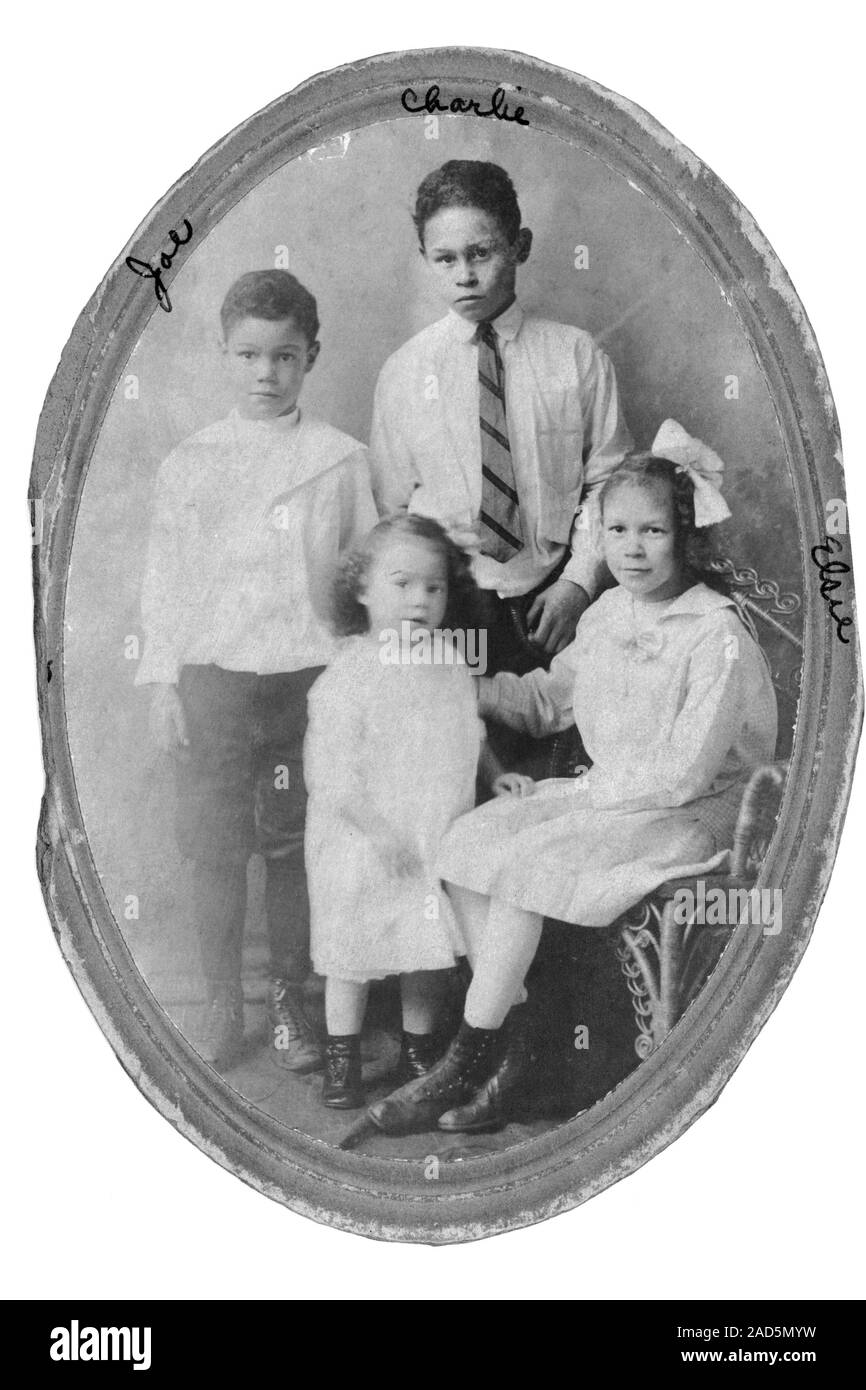 Charles Drew with his siblings. Future US physician Charles Richard