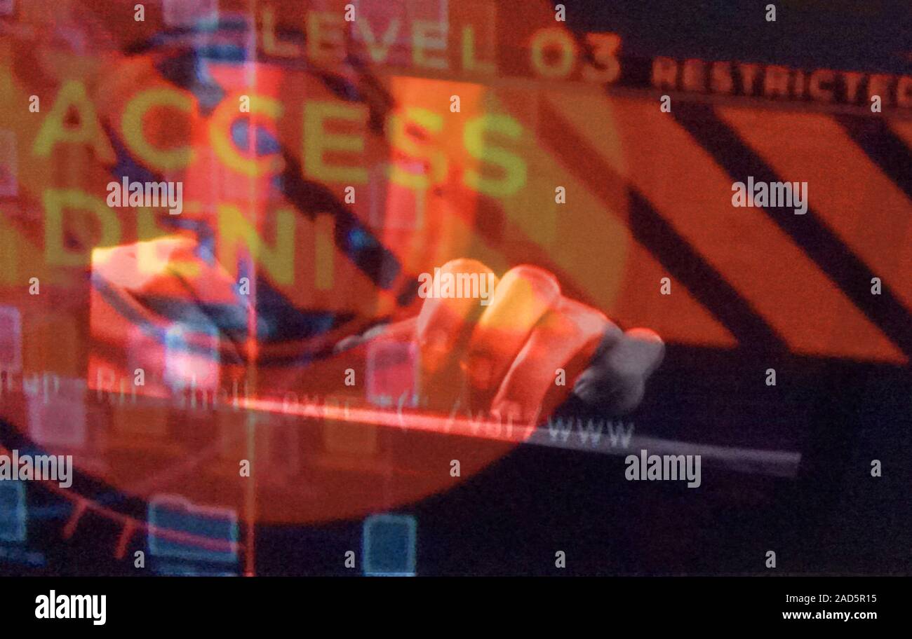 Cyber security, conceptual image. Stock Photo