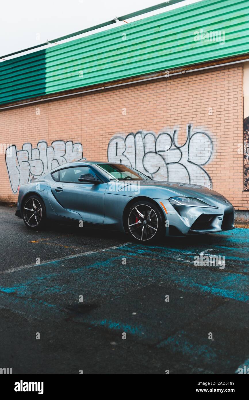 2020 silver toyota supra gr Stock Photo - Alamy