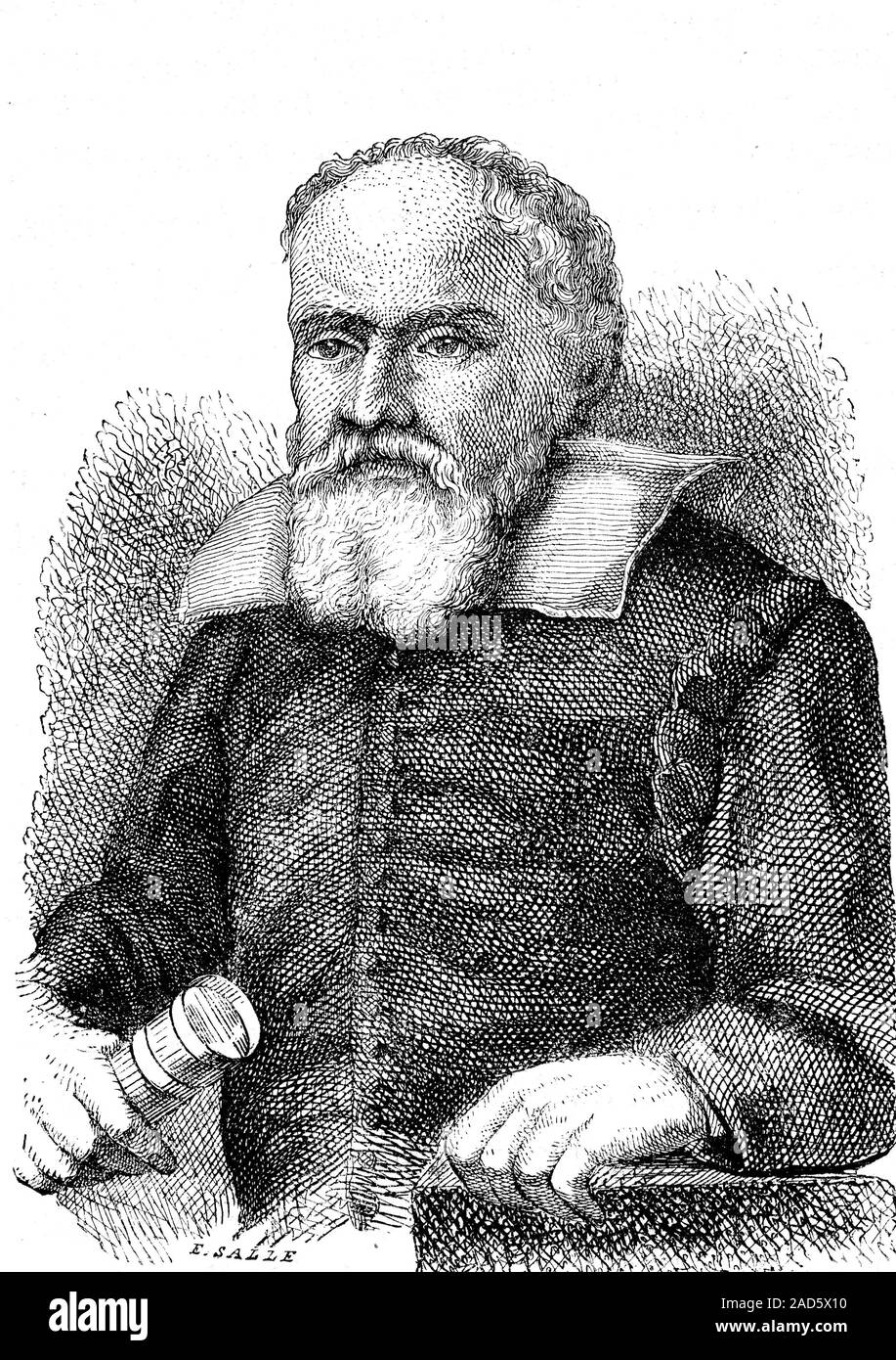 Galileo Galilei (15641642). 1867 illustration of the Italian