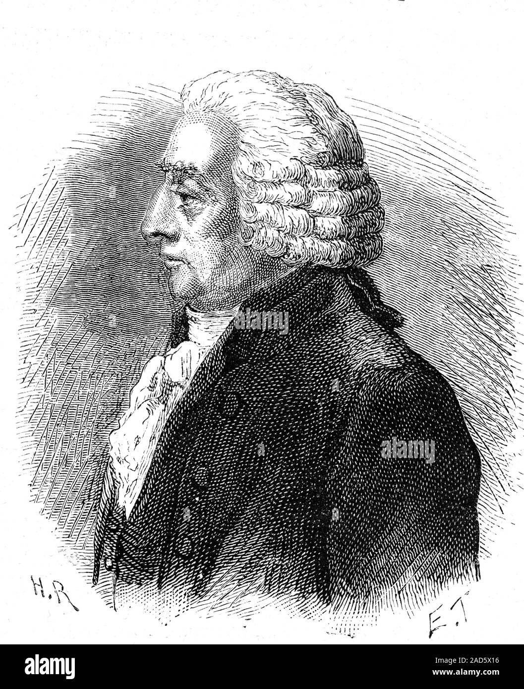 Le Sage (17241803). 1868 illustration of the Swiss