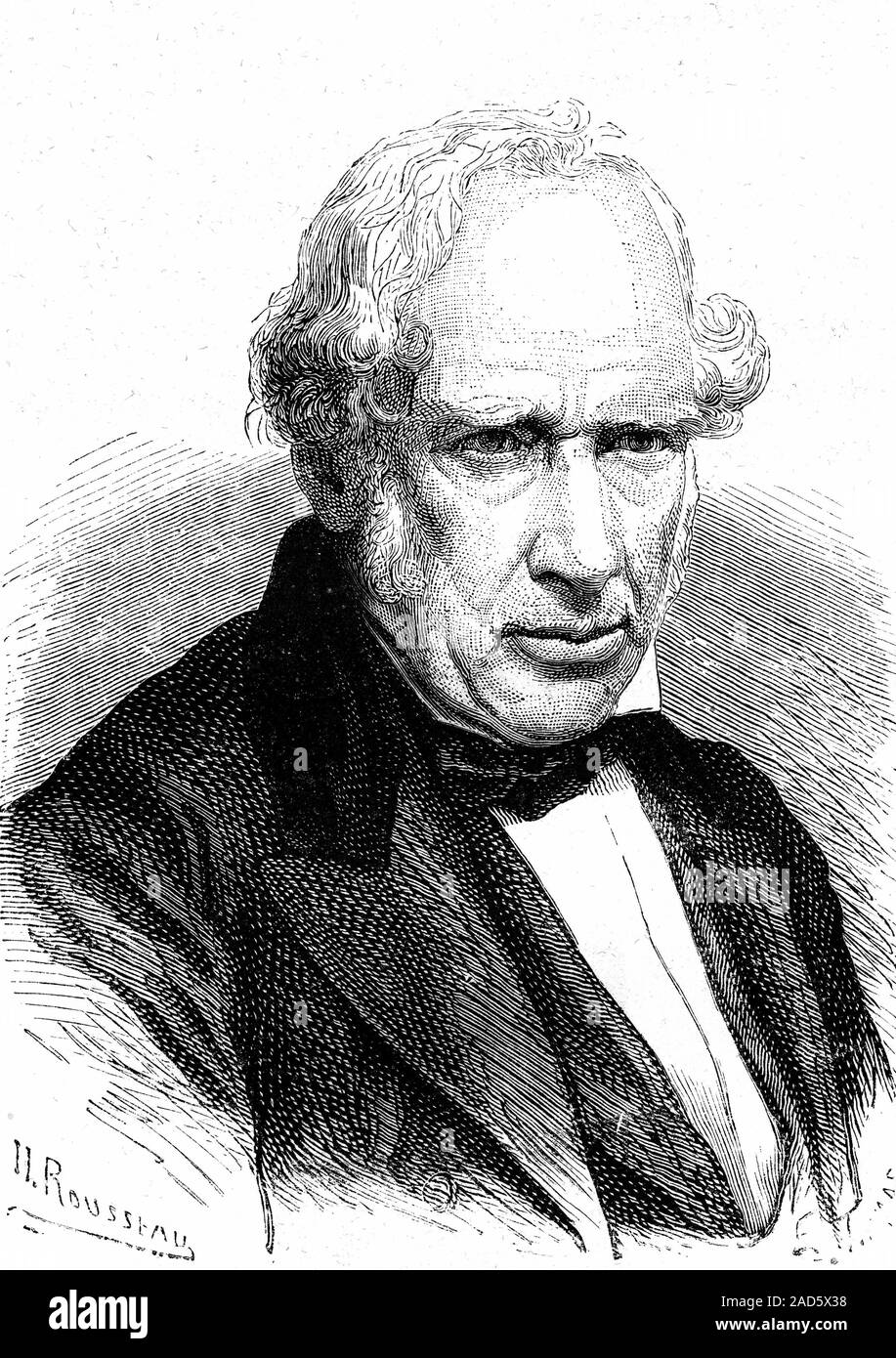 William Fairbairn (1789-1874). 1868 illustration of the Scottish ...