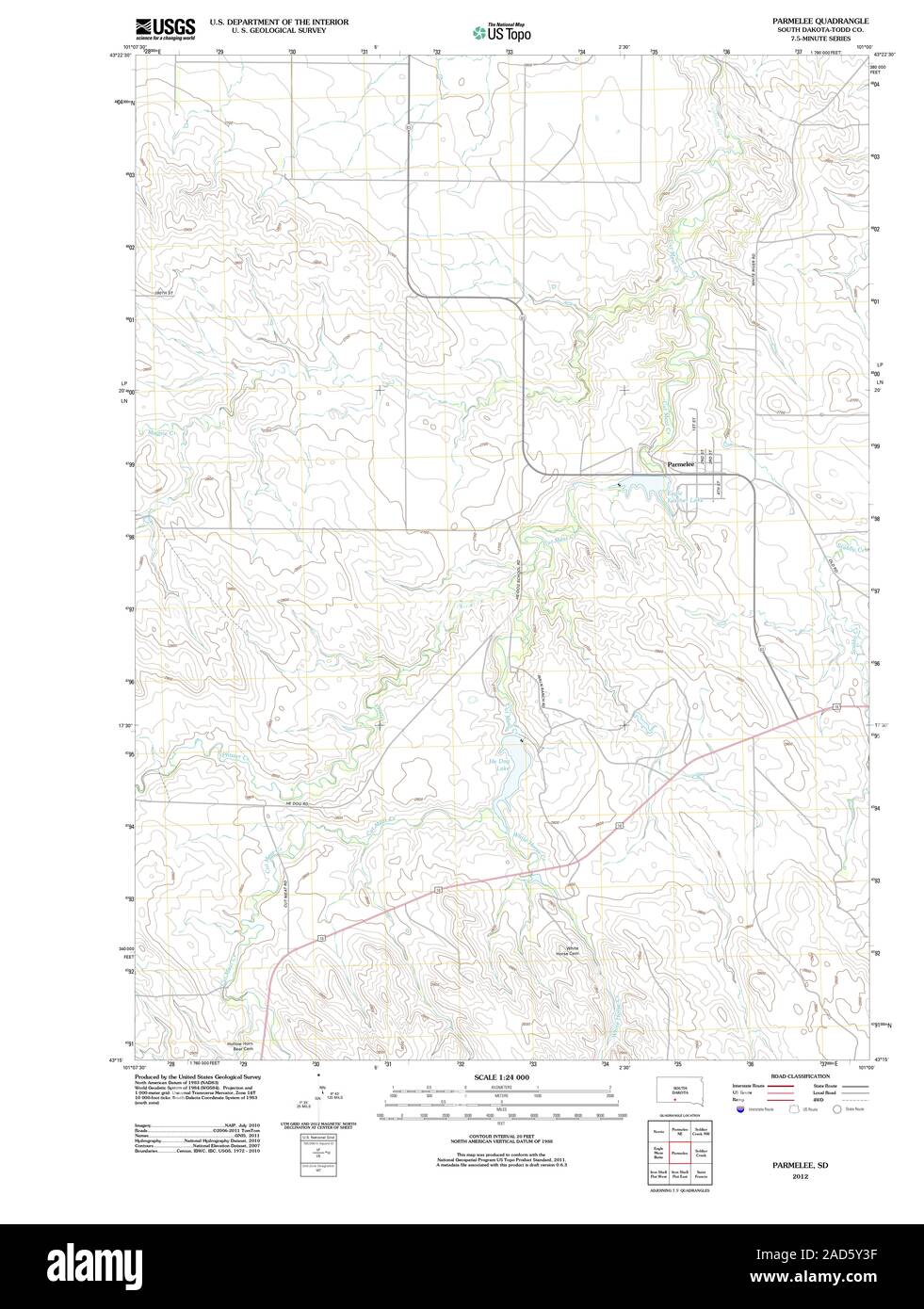 Parmelee south dakota map Cut Out Stock Images & Pictures Alamy