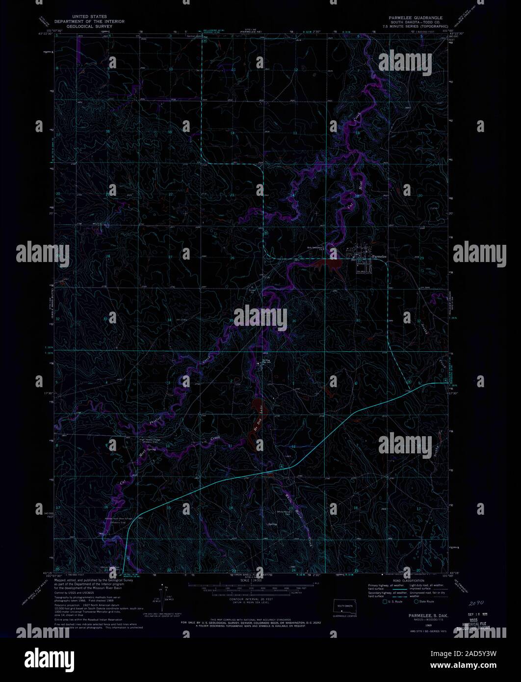 Parmelee south dakota map hires stock photography and images Alamy