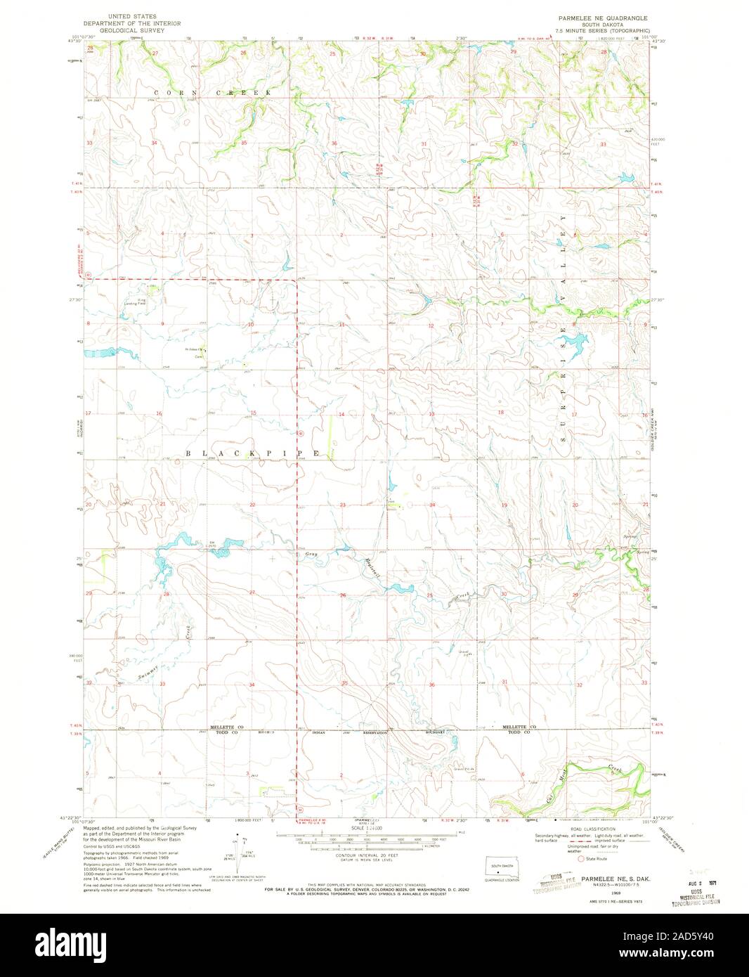 Parmelee south dakota map hires stock photography and images Alamy