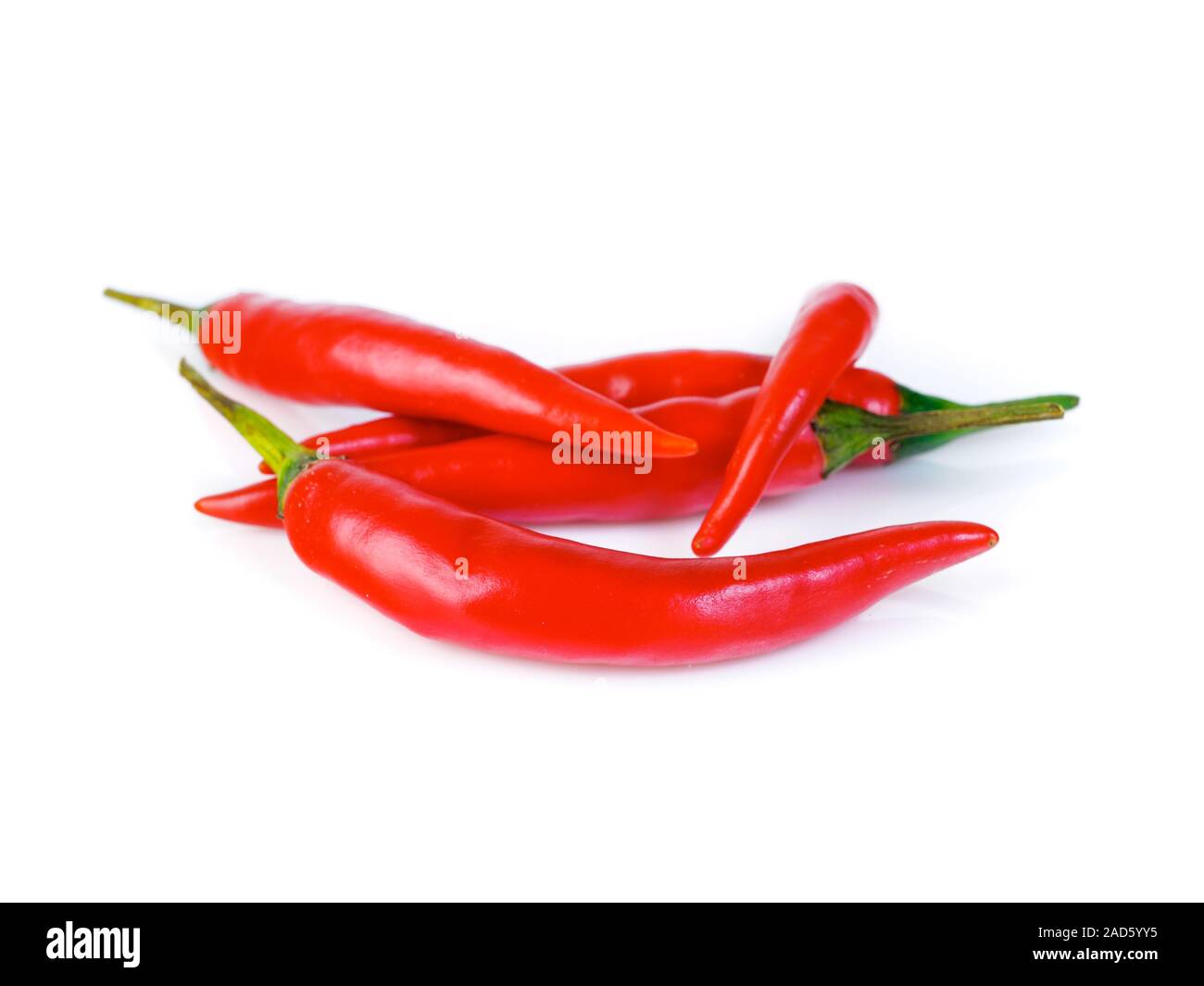 Red chilli isolated side view Cut Out Stock Images & Pictures - Alamy