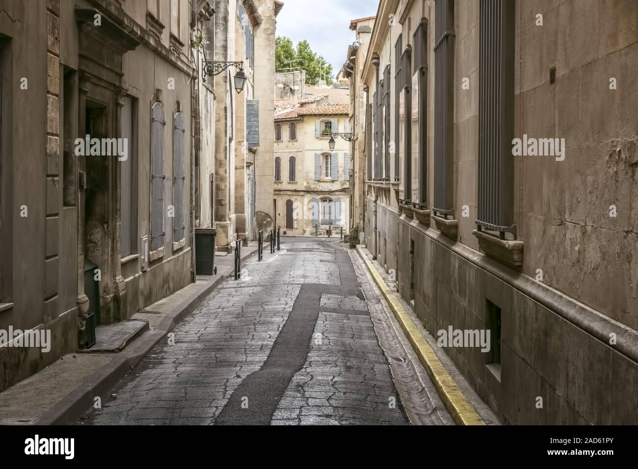 Photogenic lane in Arles, Southern France Stock Photo