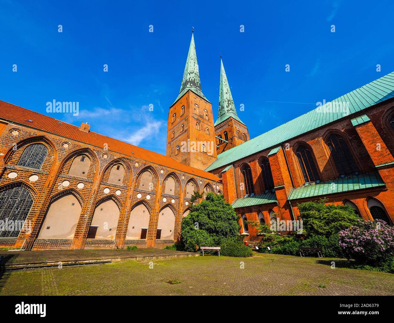 Luebeck Cathedral in Luebeck hdr Stock Photo - Alamy