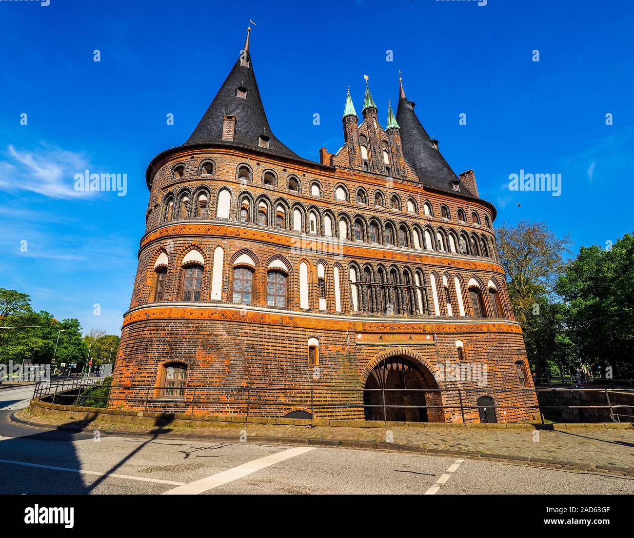 Holsten gate (Holsten Gate) in Luebeck hdr Stock Photo - Alamy