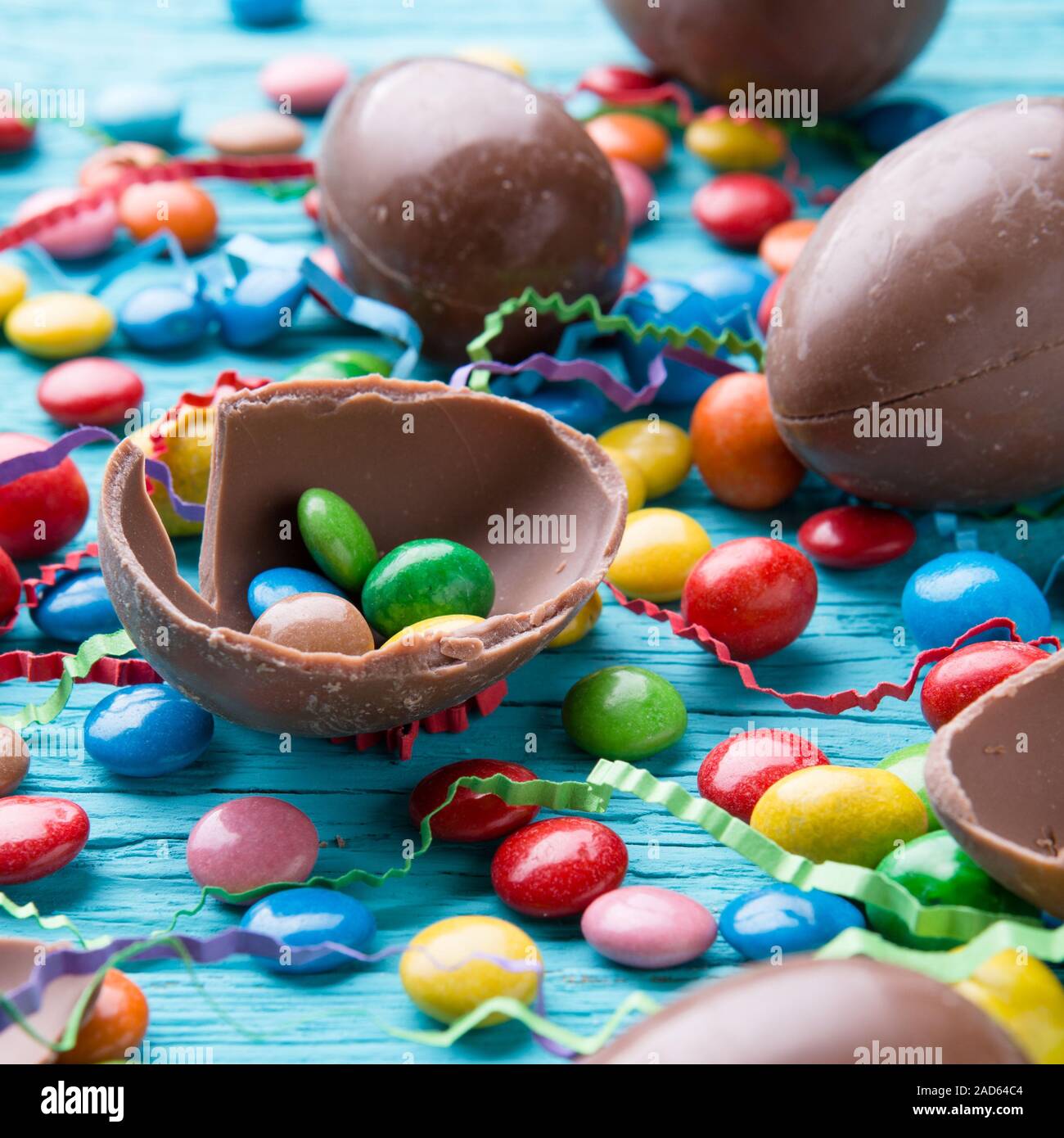 Image of colorful sweets, eggs Stock Photo