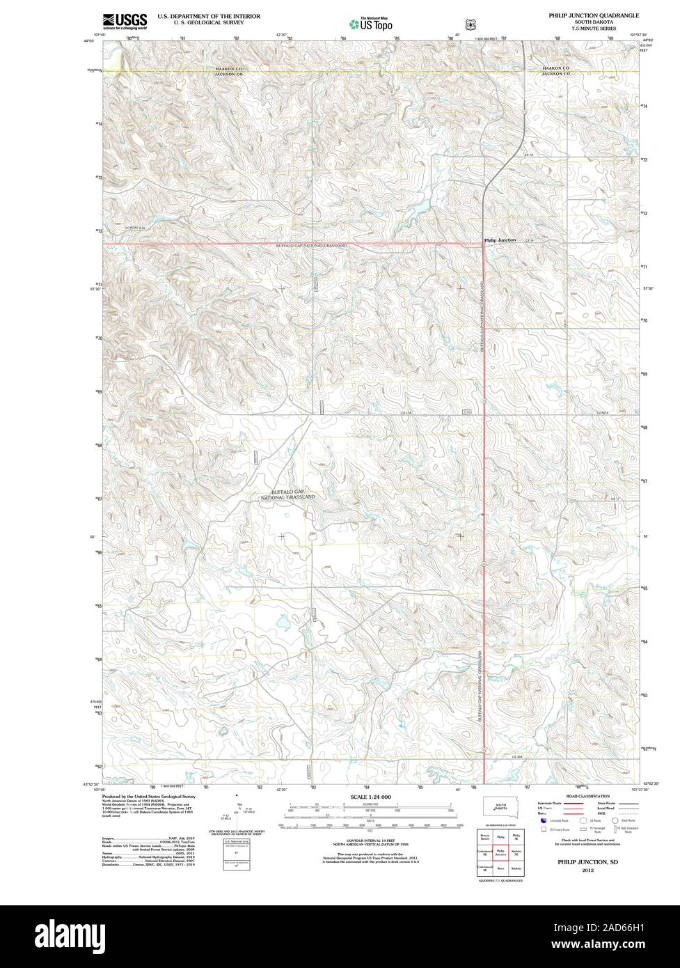 Philip south dakota map hires stock photography and images Alamy