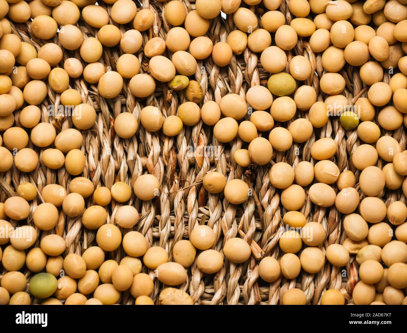 Background view of dried soy beans Stock Photo Alamy