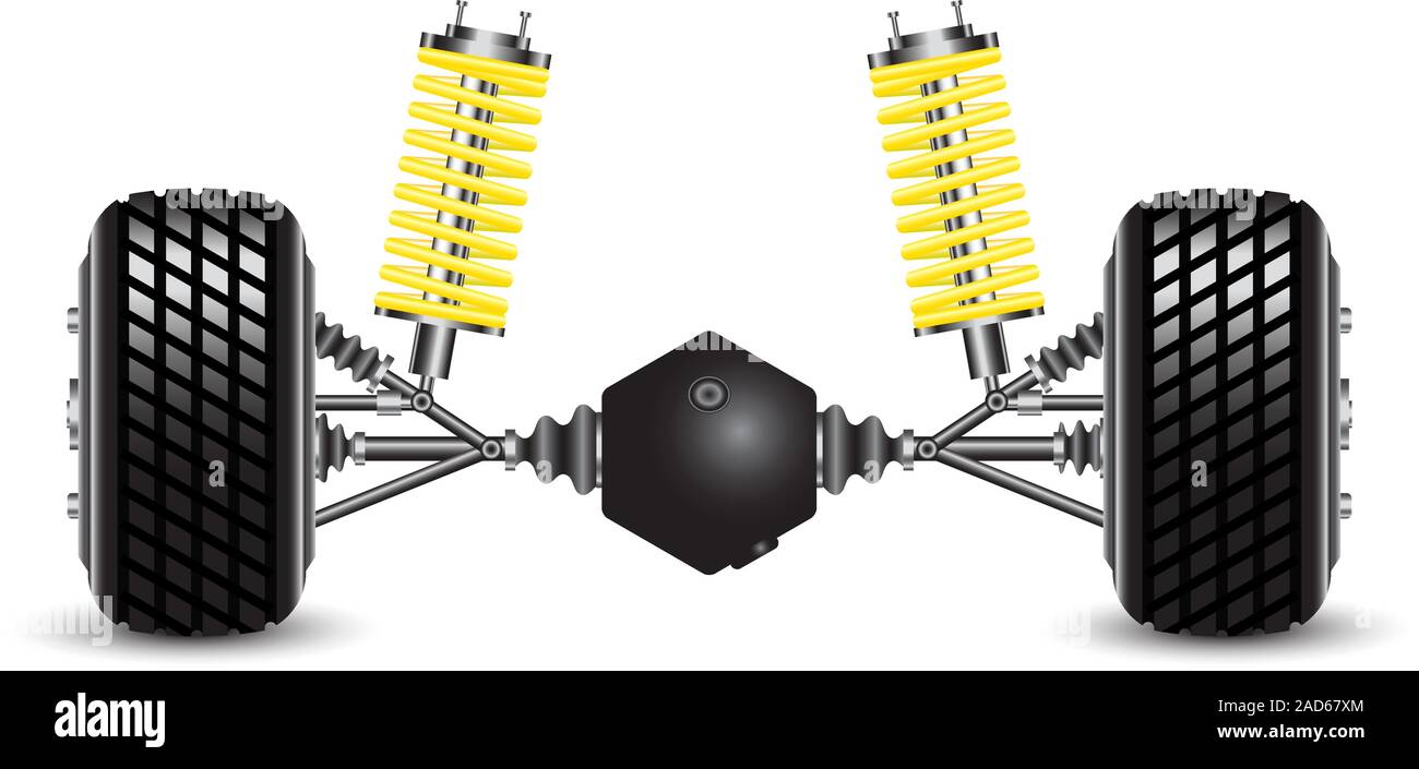Rear suspension of the car springs and differential Stock Vector Image & Art Alamy