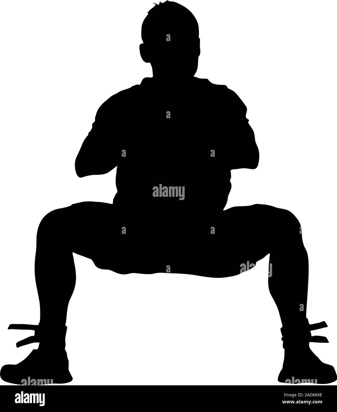 Black silhouettes man on white background. Vector illustration Stock ...