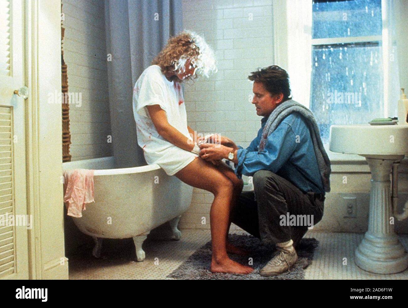 FATAL ATTRACTION 1987 Paramlount Pictures film with Glenn Close and Michael Douglas Stock Photo