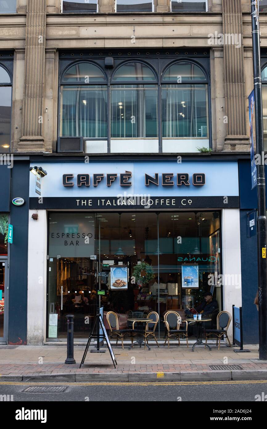 A branch of Caffe Nero, Manchester Stock Photo