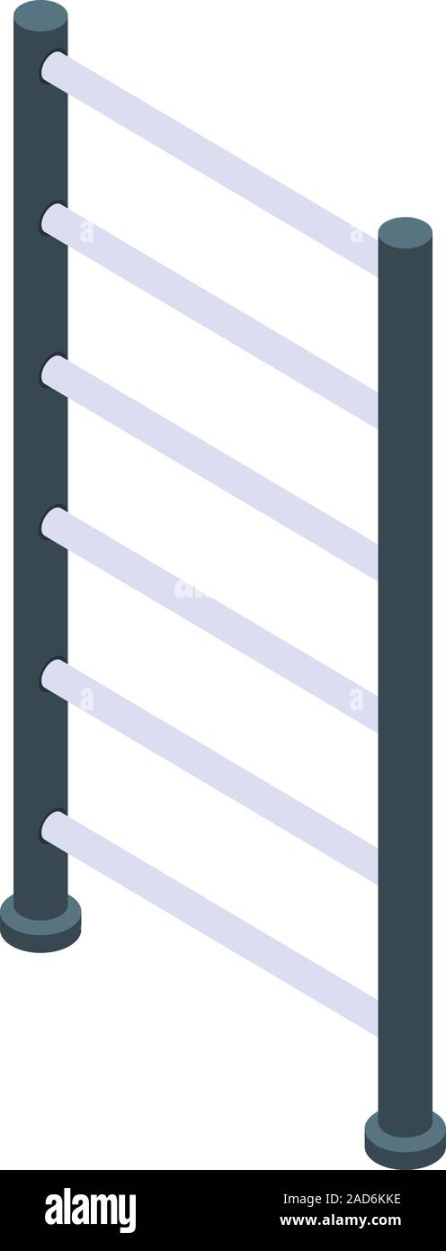 Gymnastic ladder icon, isometric style Stock Vector