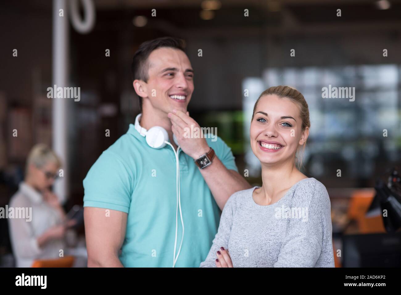 Portrait of a startup Business team At A Meeting Stock Photo