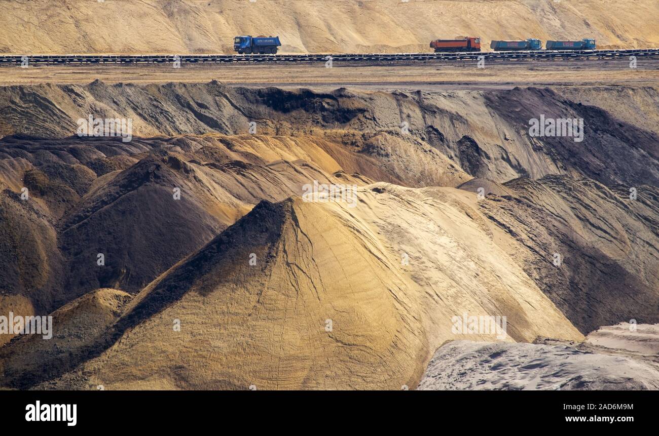 Garzweiler opencast lignite mine Stock Photo