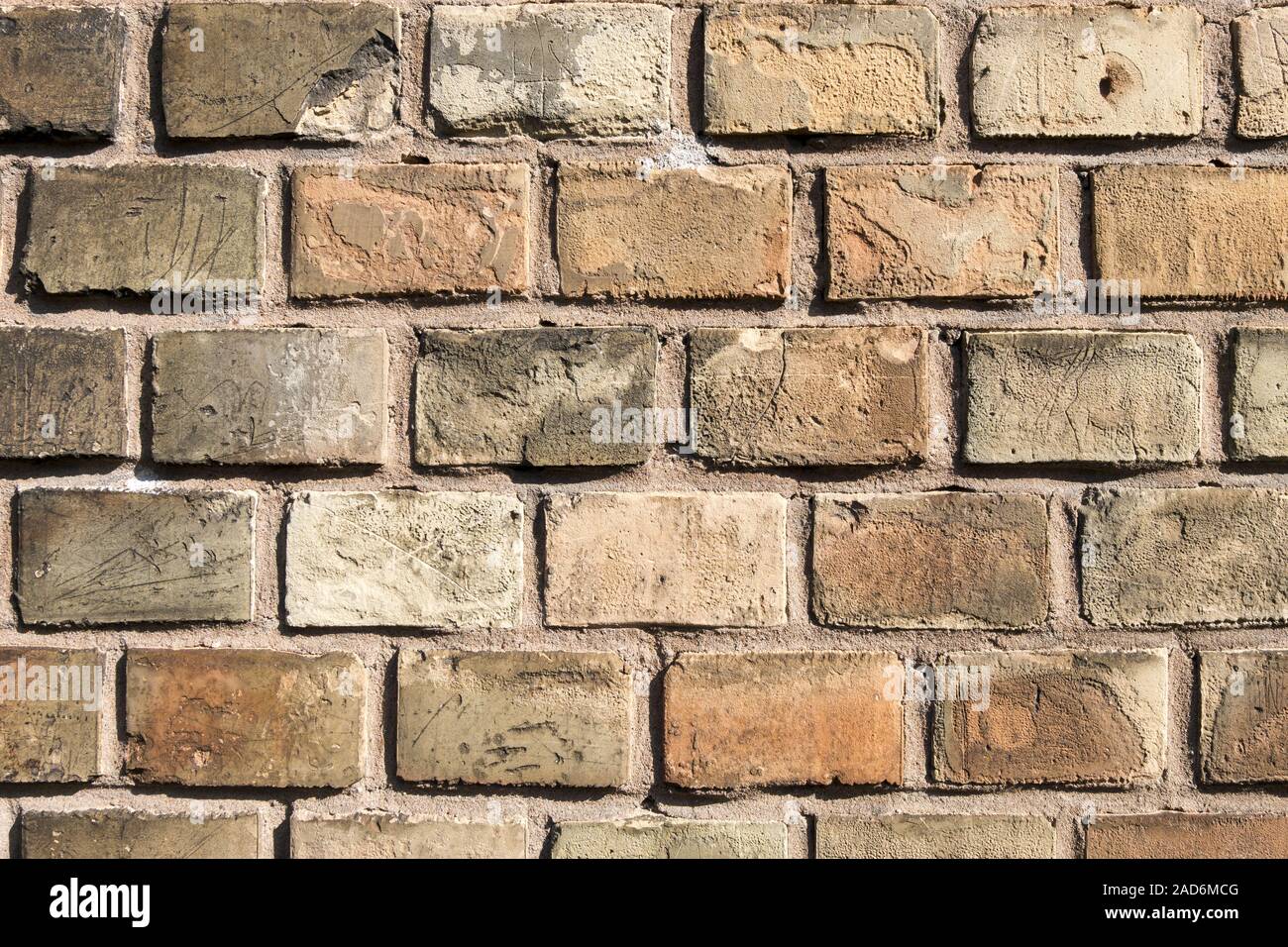 yellow brick wall Stock Photo
