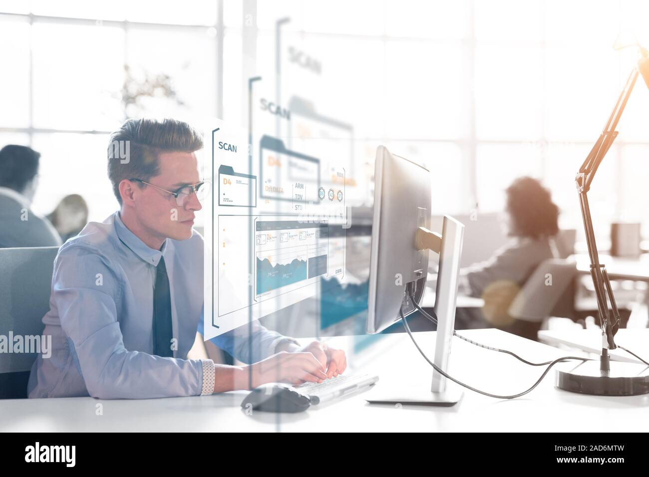 Work Computer Start Computer startup hi-res stock photography and images - Alamy