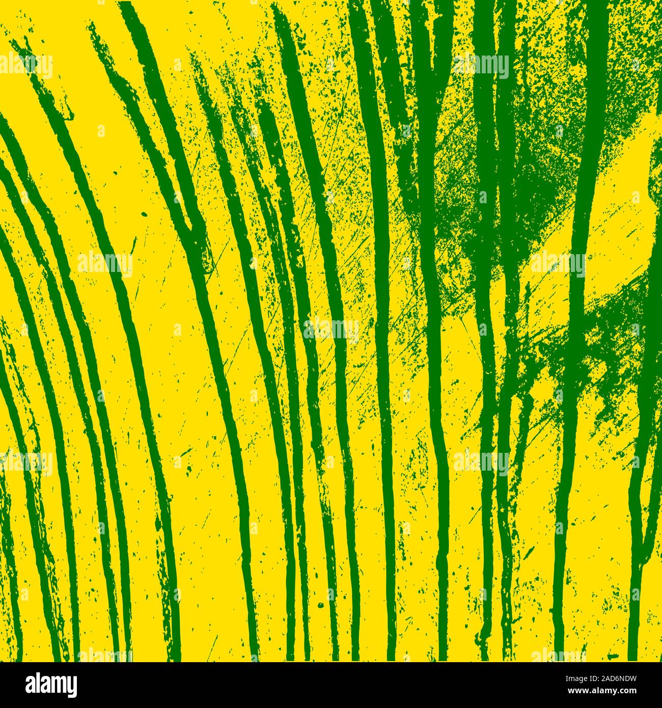 Texture yellow wall with green streaks stains. Vector illustration