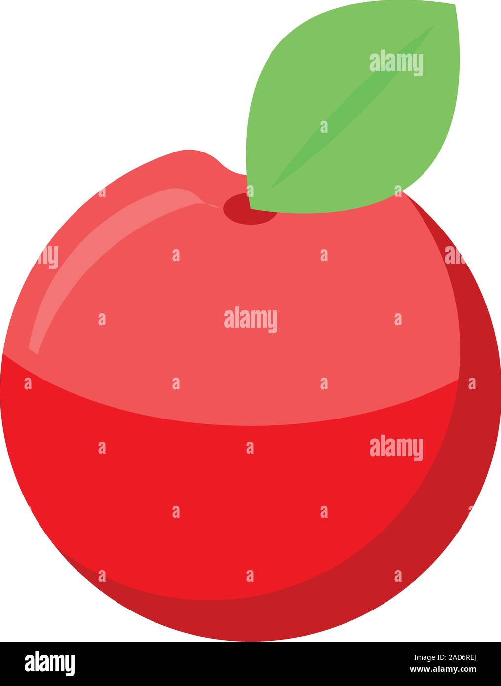Red apple icon, isometric style Stock Vector