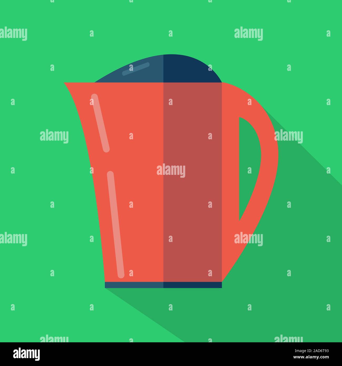 Modern flat design concept icon. Kettle tea and Coffee makers. Vector illustration. Stock Vector