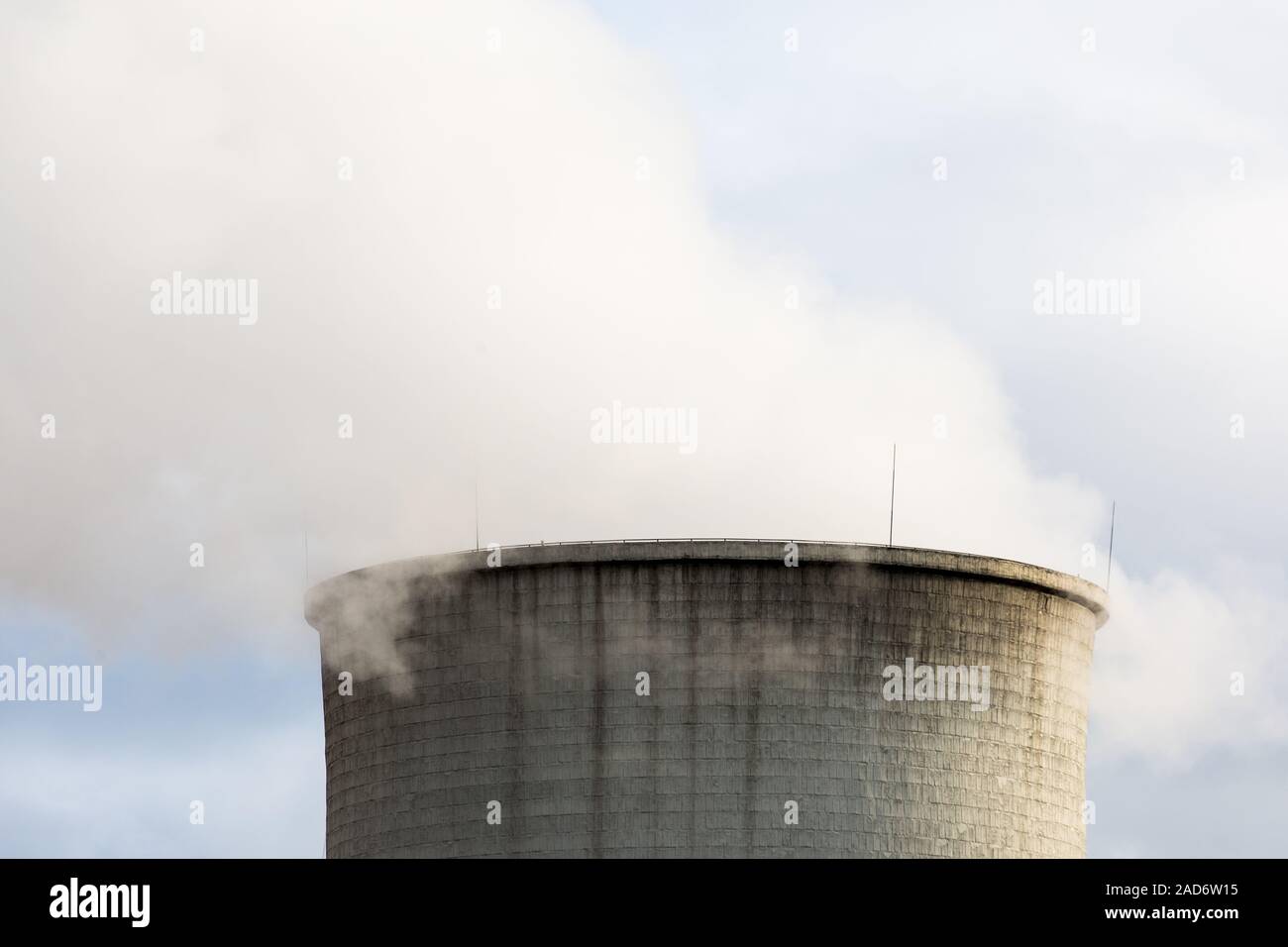 A view of cooling tower of the Turow Power Plant, a thermal, condensing