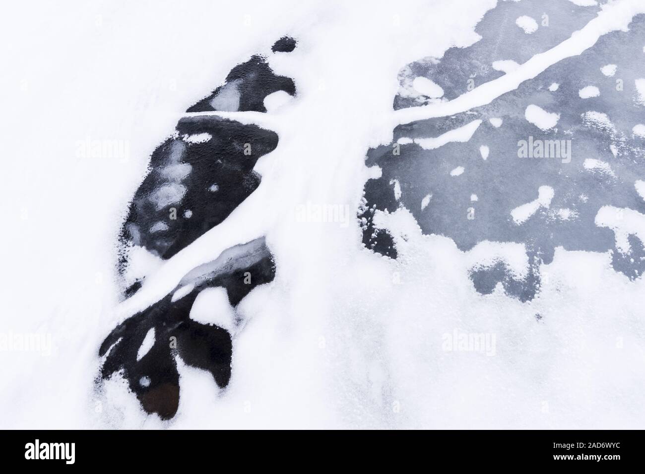 Ice structures, Vistasdalen, Lapland, Sweden Stock Photo