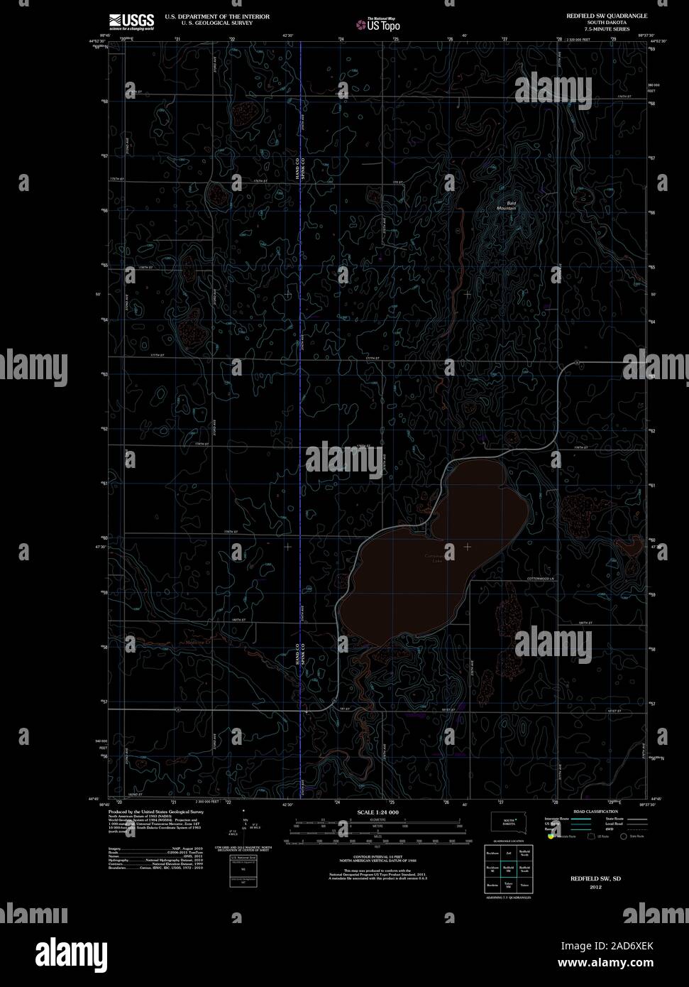 Redfield south dakota map hires stock photography and images Alamy