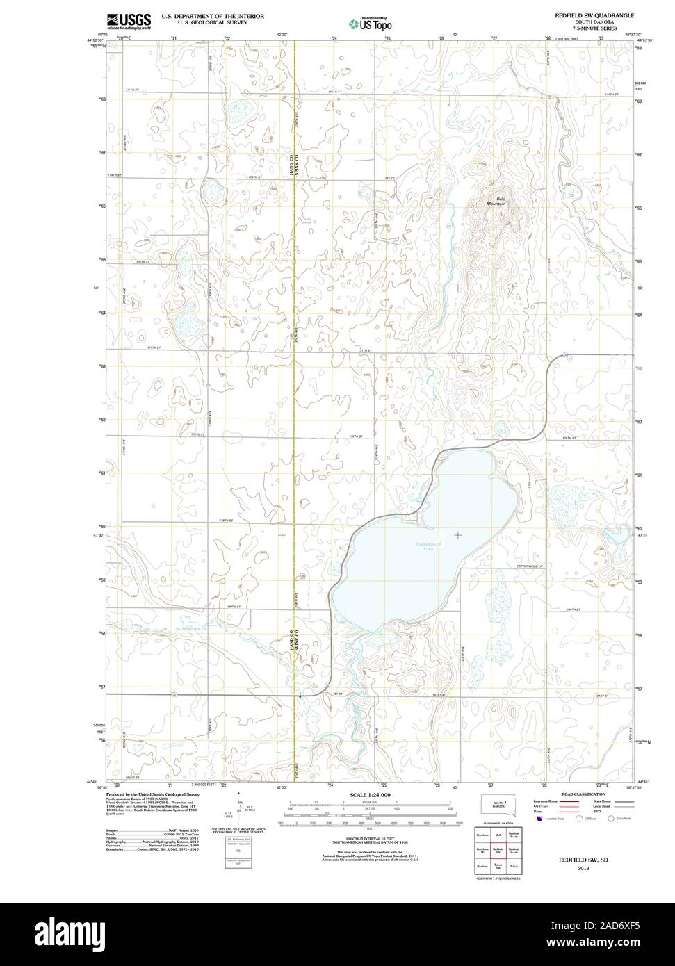 Redfield south dakota map hires stock photography and images Alamy