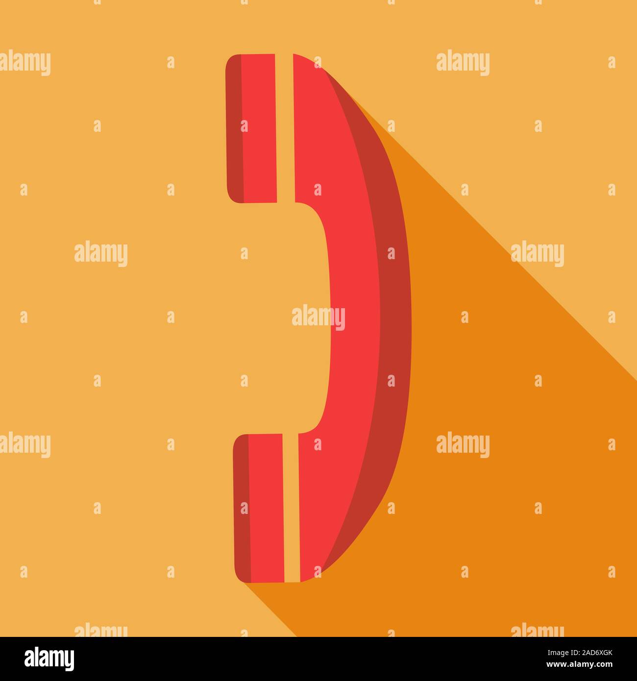 Modern flat design concept icon phone. Vector illustration Stock Vector ...