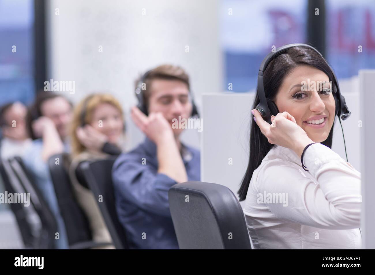 Call center worker using hi res stock photography and images Alamy