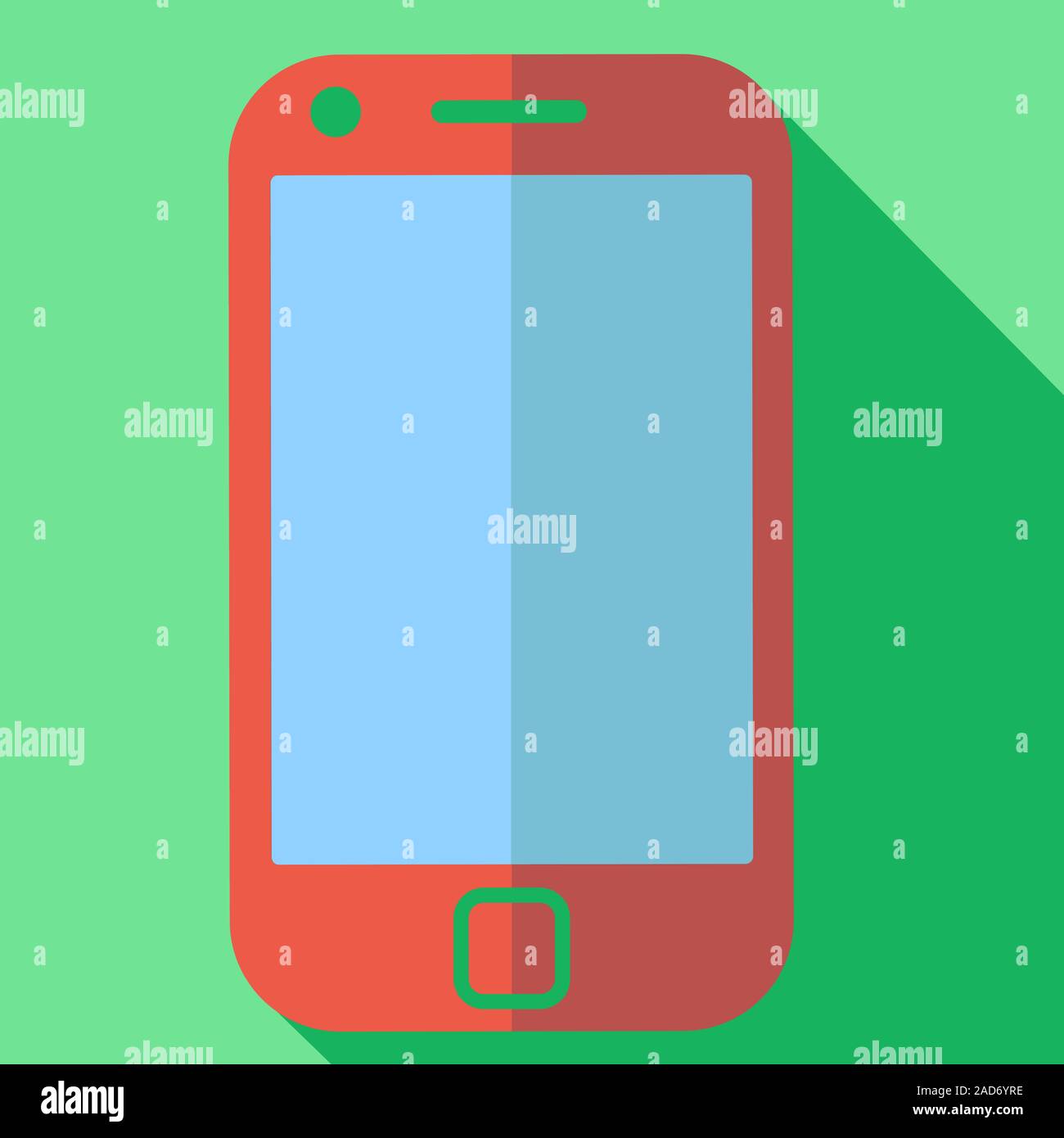 Modern flat design concept icon smart phone. Vector illustration Stock ...
