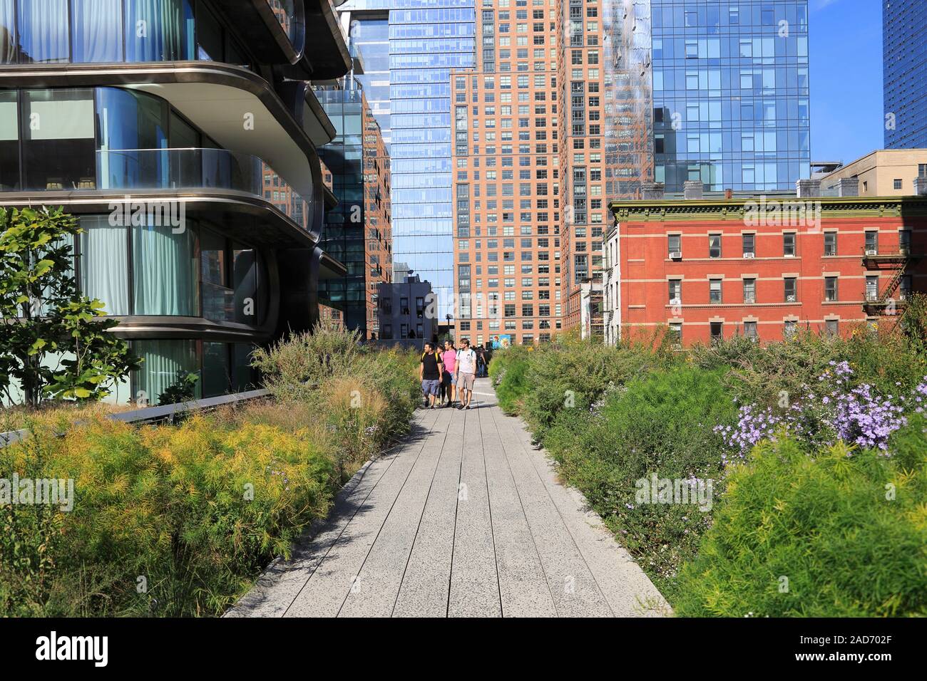 High Line Park, Manhattan, New York City, New York, United States of America Stock Photo