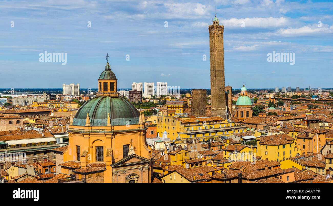 Aerial view of Bologna (hdr) Stock Photo