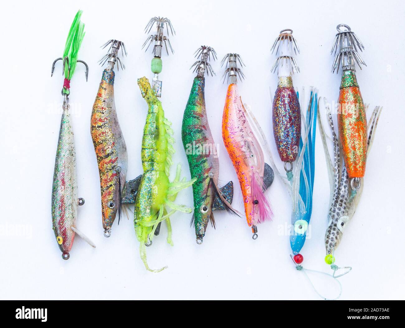 Hard bait for fishing squid and cephalopods Stock Photo - Alamy