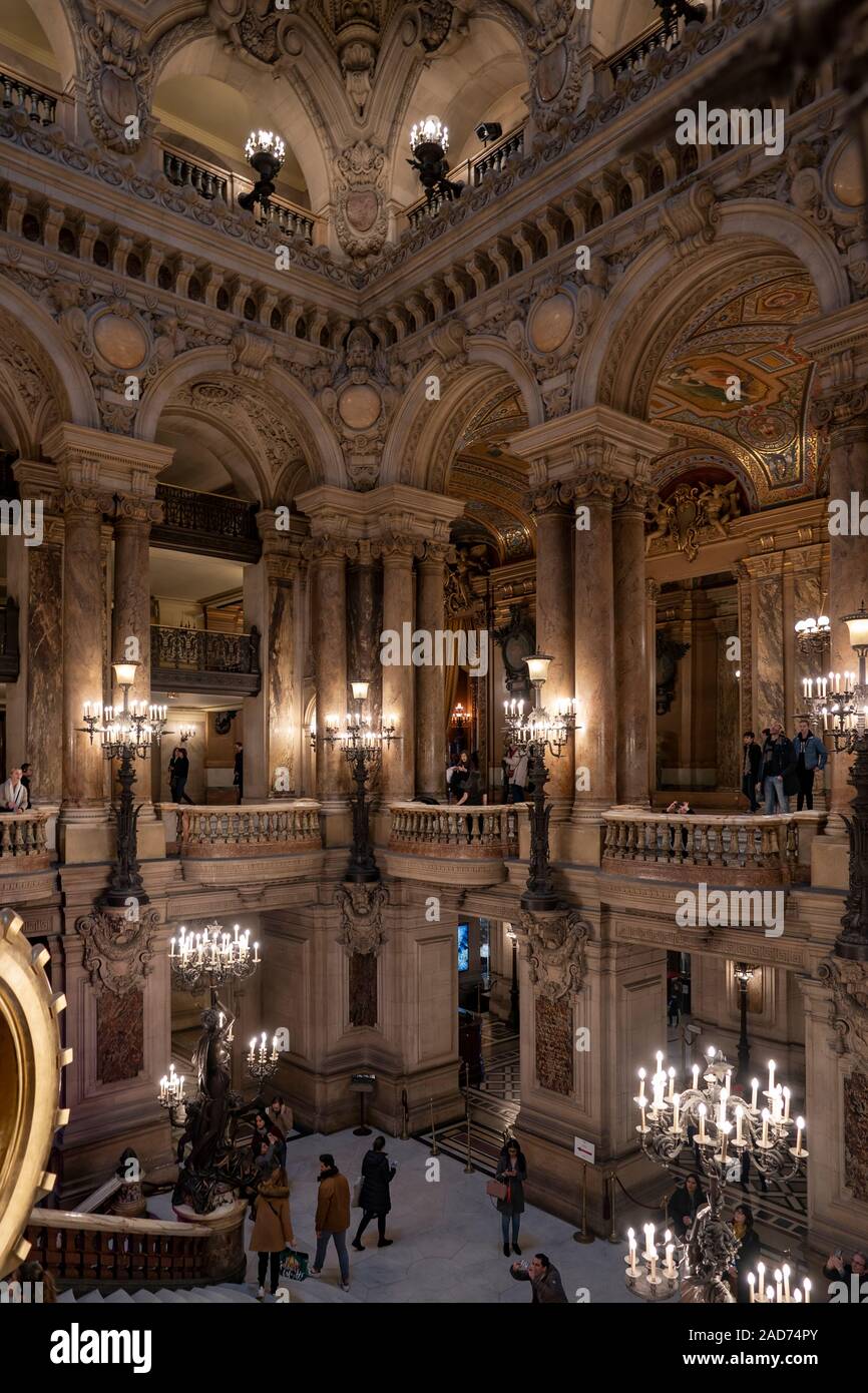 An Interior View Of Opera De Paris Palais Garnier It Was Built