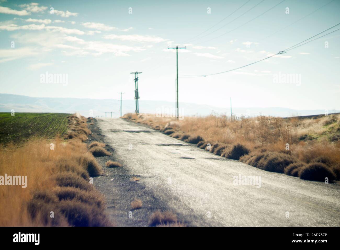 Country road in agricultural hi-res stock photography and images - Alamy