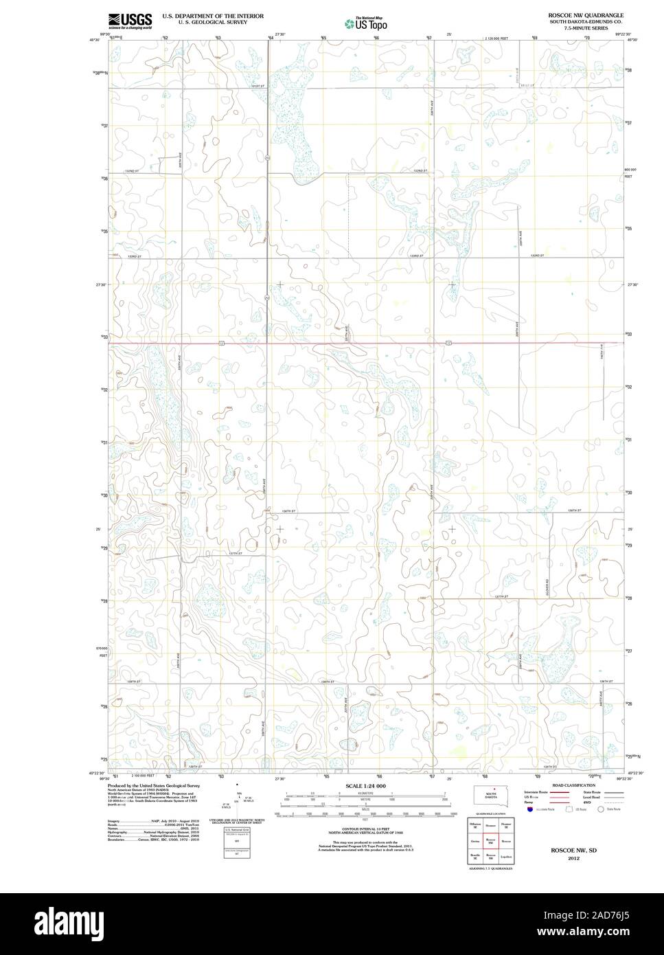 Roscoe south dakota map Cut Out Stock Images & Pictures Alamy